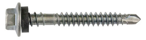 A single Bremick Vortex Plus Roofing Screw with a B8 coating, silver in color, designed for fastening to metal.