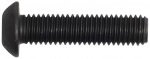 M12 Socket Button Screw Black