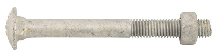 M10 Cup Head (Coach) Bolt & Nut Galvanised Grade 4.8