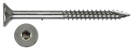 Decking Screw Bugle Hex Drive Stainless 316 (Wide Board)