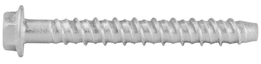 A galvanised metal screw bolt anchor with a hexagonal head.