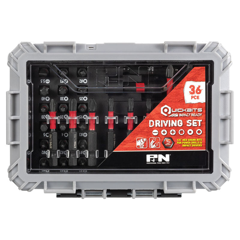 36 Piece Quikbit Driving Set Allfast Solutions