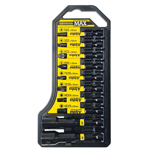 ThunderMax Impact Driver Bit Set - 10 piece