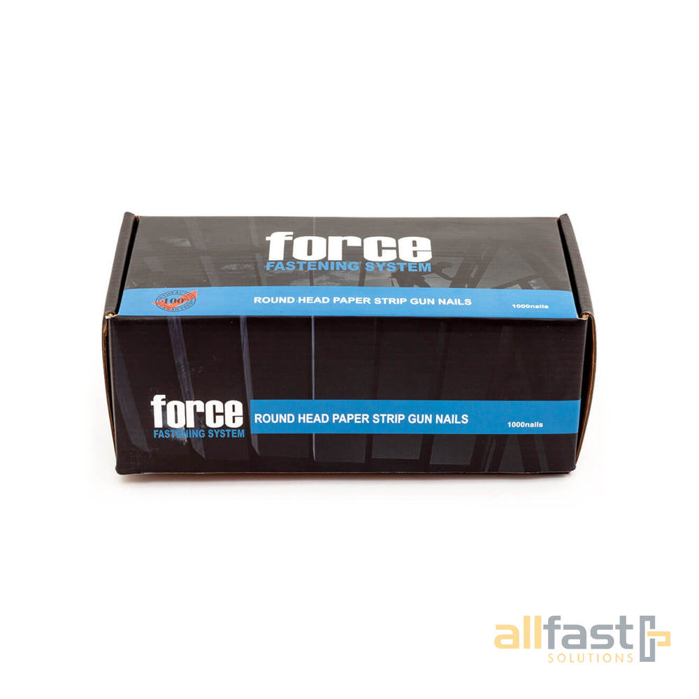 Force Round Head Gun Nails (1000) Galvanised