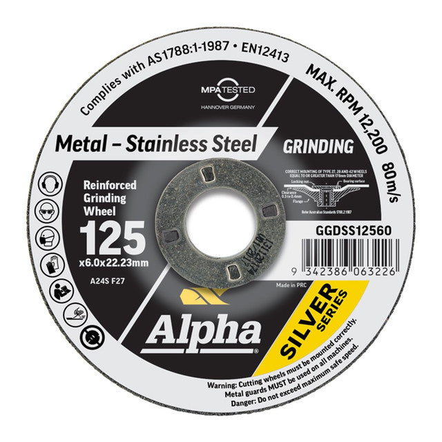 Alpha Silver Series Grinding Disc - Allfast Solutions