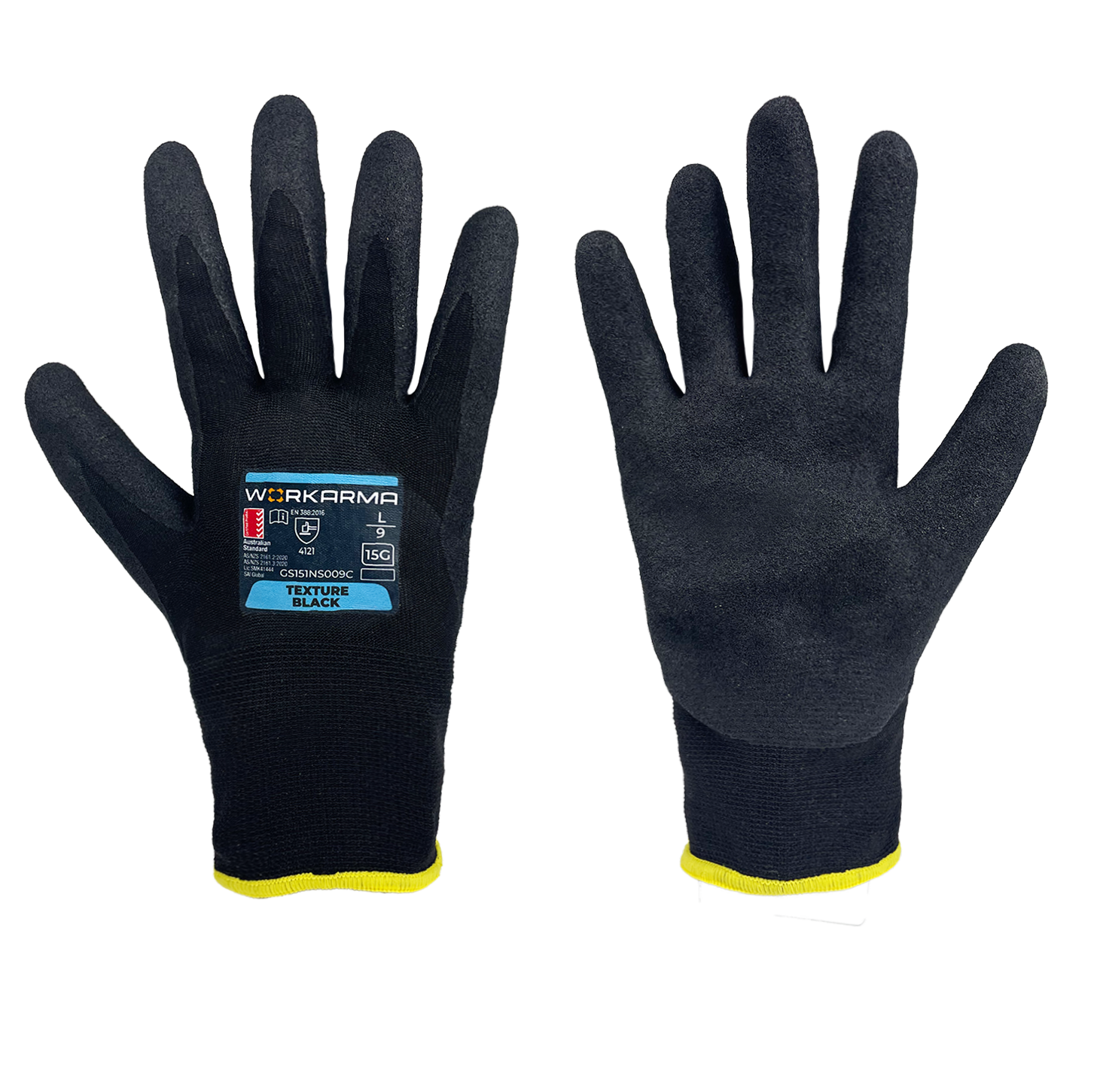Workarama Texture Black General Purpose Glove