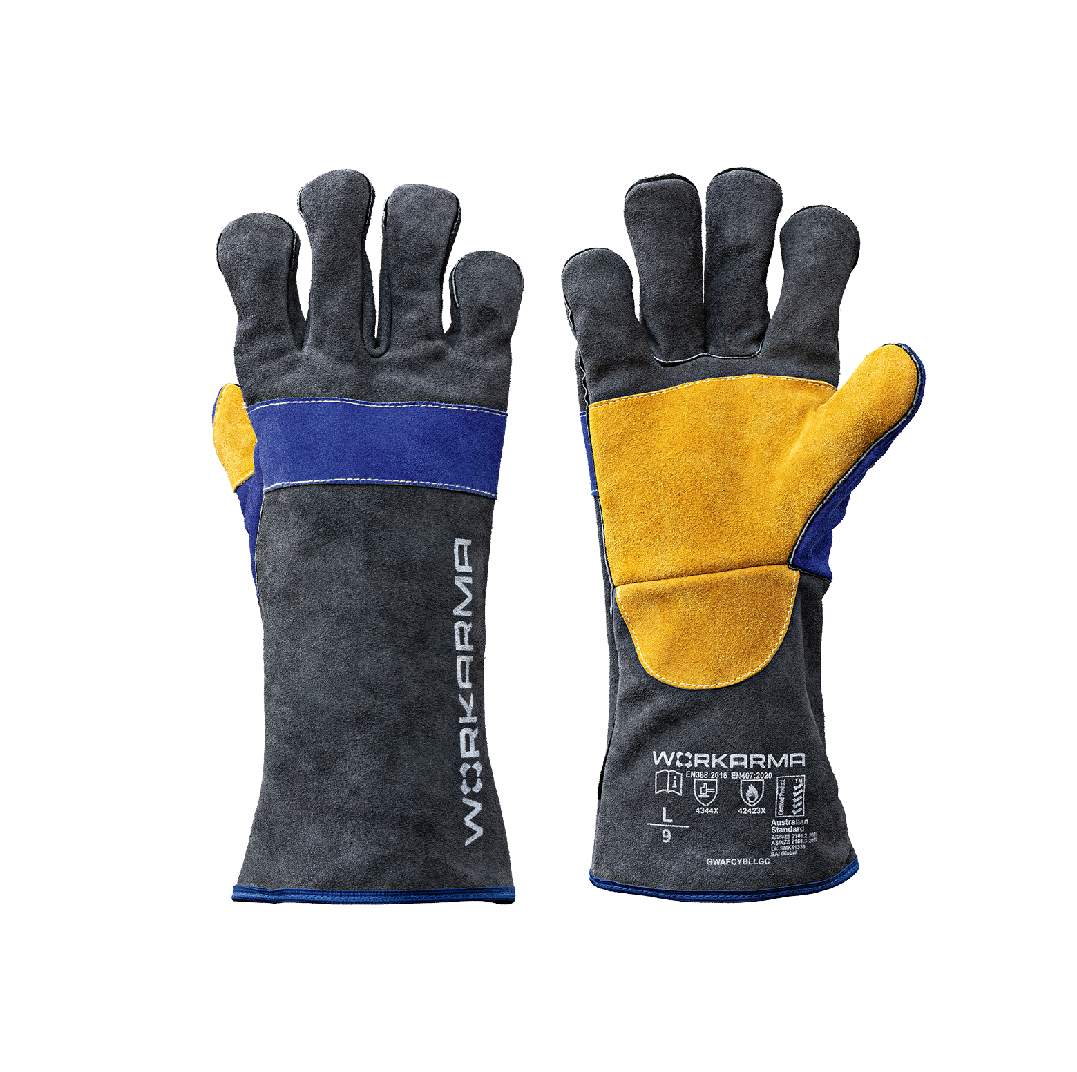 Workarama Fusion Blue Welding Gloves