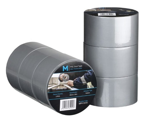 Silver PVC Duct Tape 48mm X 30m