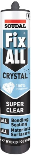 Soudal FixALL Crystal Clear Sealant and Adhesive
