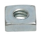 Square Half Nut Metric Zinc Plate
