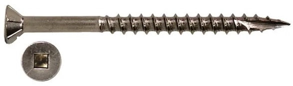 10G SUREFAST® Decking Screws Countersunk Square Stainless 304