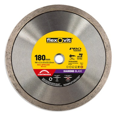 Flexovit Ceramic Continuous Rim Diamond Blade