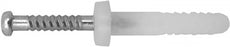 Nail-in Nylon Anchor Stainless Pin - Round Head