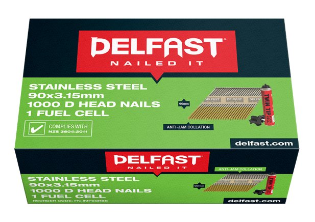 Delfast Ring Shank Gun Nails Stainless Steel (1000)
