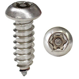 10G Security Button STP Torx Stainless 304
