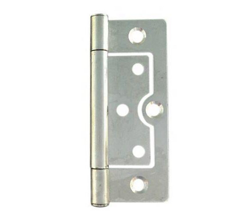 Hinge Fixed Pin Flush Butt Satin Chrome