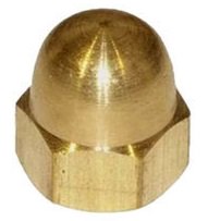 Dome Nut Brass