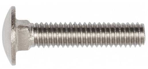 M12 Cup Head (Coach) Bolt Stainless 316