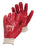 PVC Knit Glove Red